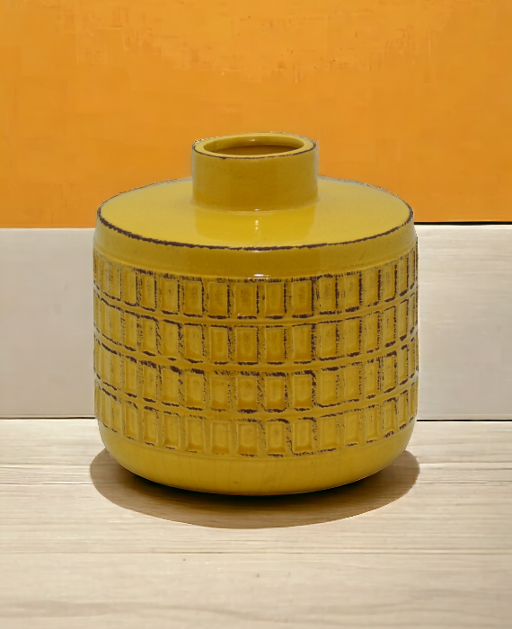Vintage Yellow Rimini Vase