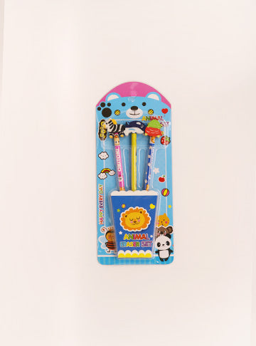 Animal Eraser & Pencil Set