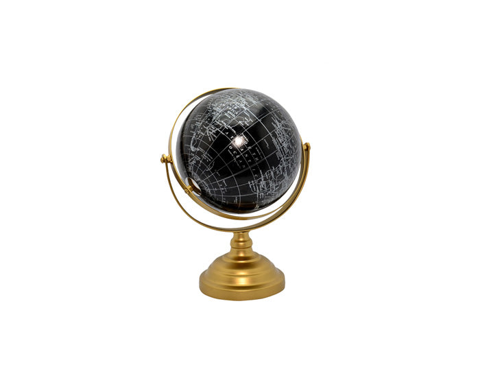 Golden Moveable Map Globe