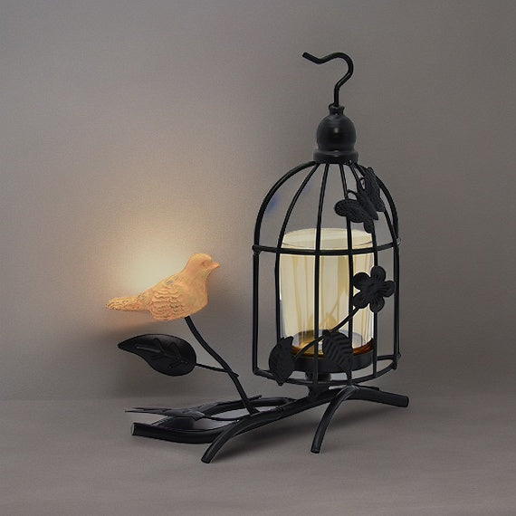 Black Sparrow Candle Stand