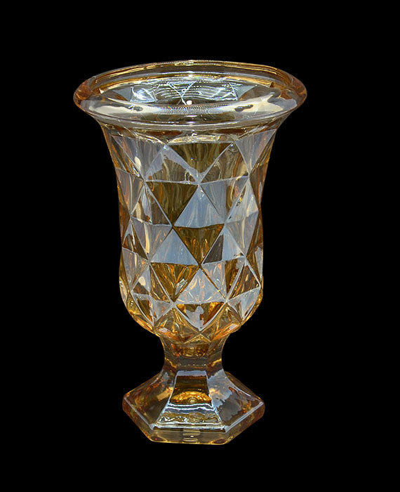 Champagne Color Crystal Vase