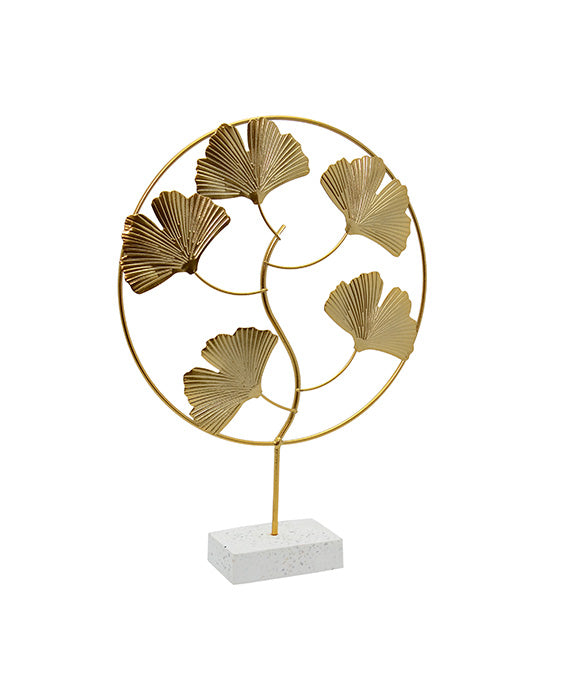Nordic Golden Ginkgo Leaf Ornament
