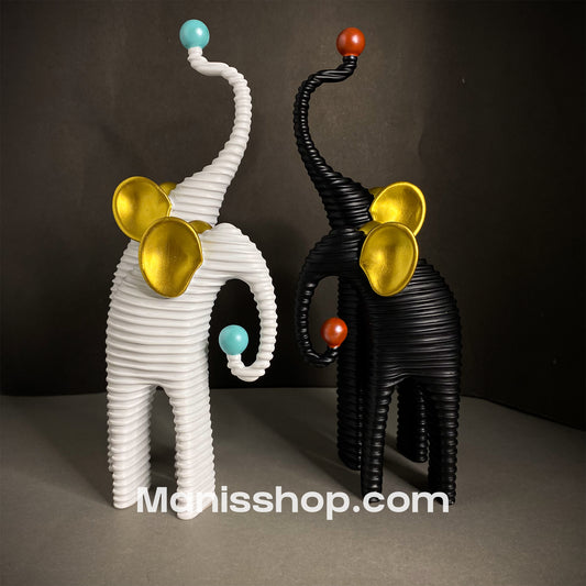 Unique luxurious Elephant Statue Set 2pcs