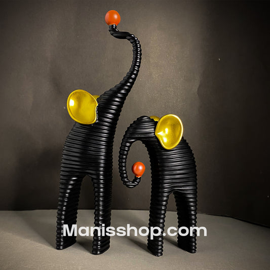 Unique luxurious Elephant Statue Set 2pcs