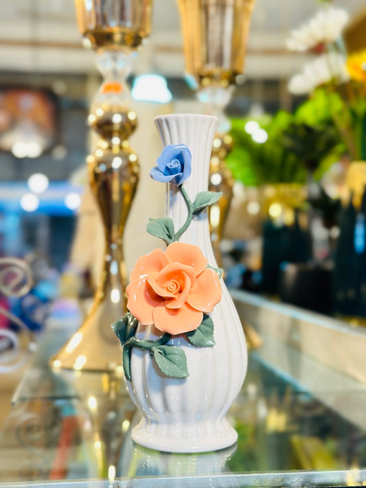 Floral Vase With Orange Flower