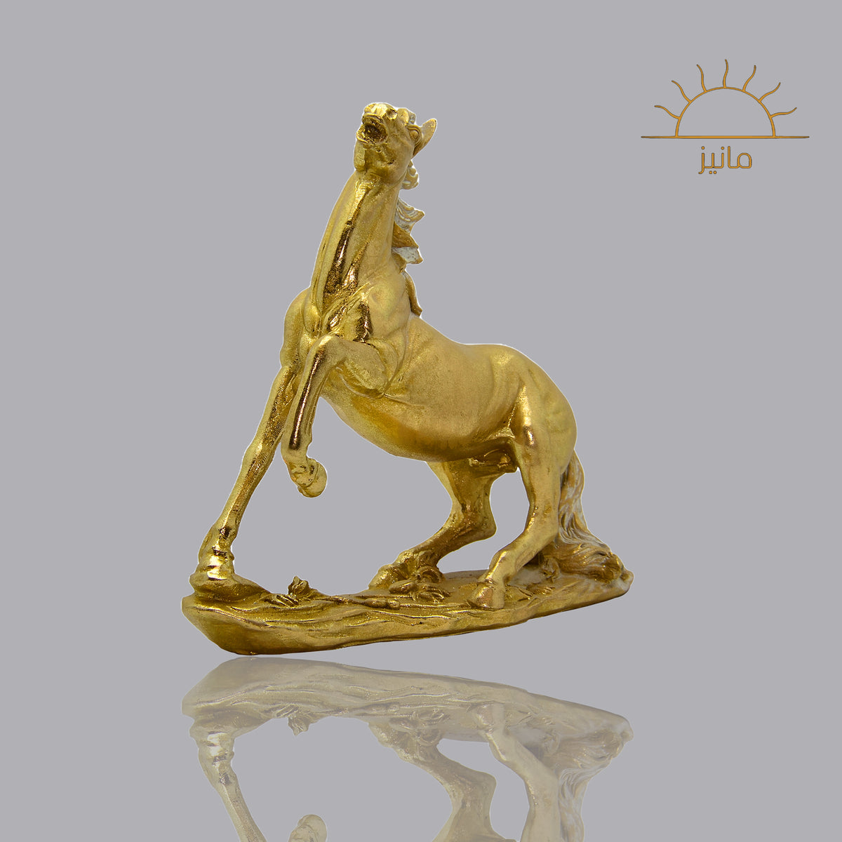Golden Resin  Horse  Statue