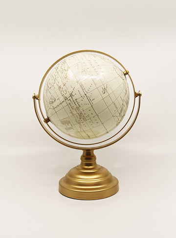 Golden Moveable Map Globe