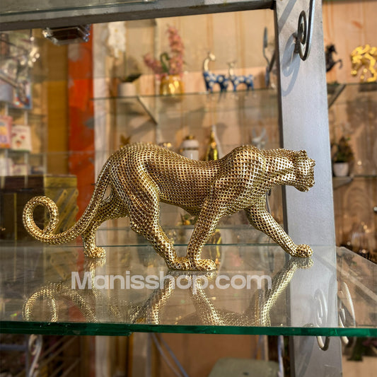 Golden Leopard Statue