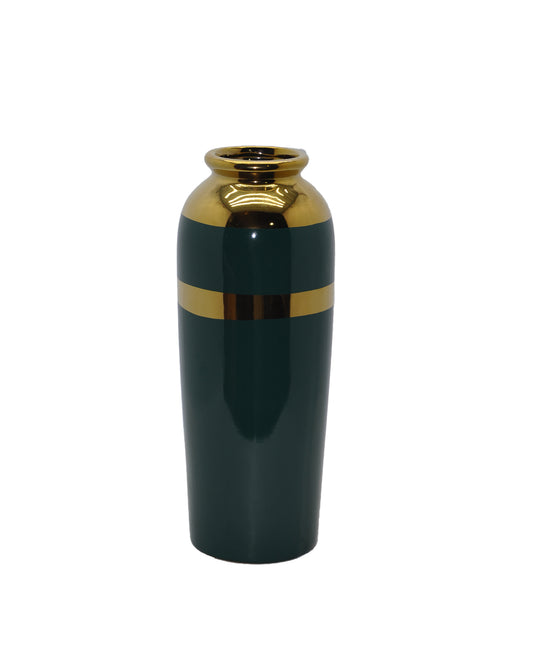 Green GOLDEN NECK VASE