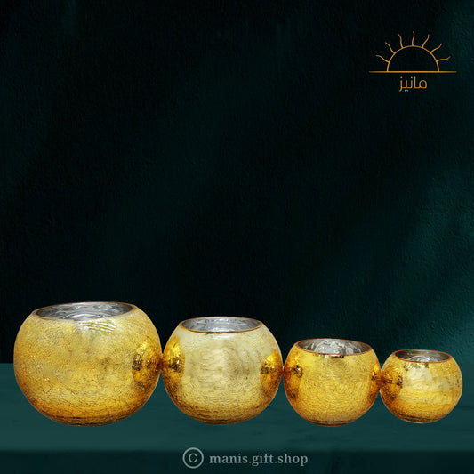 Golden cracker Vase