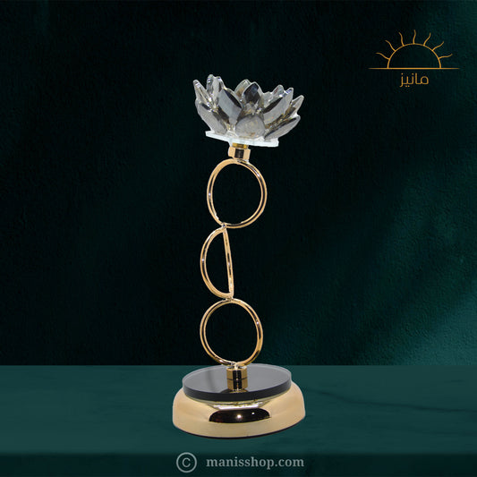 3p Crystal Lotus Flower Candle