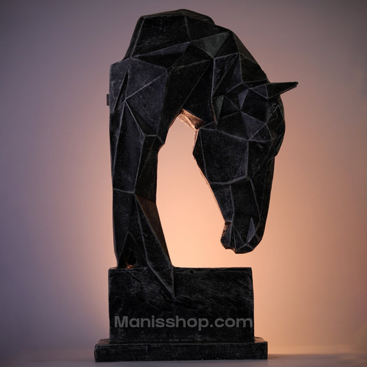 Diamond Cut Horse Statue ( Pakistan Made)