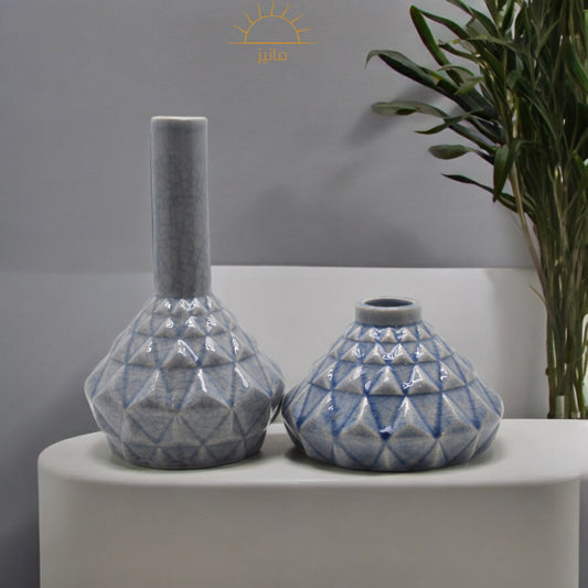 Grey Vase Set Of 2p