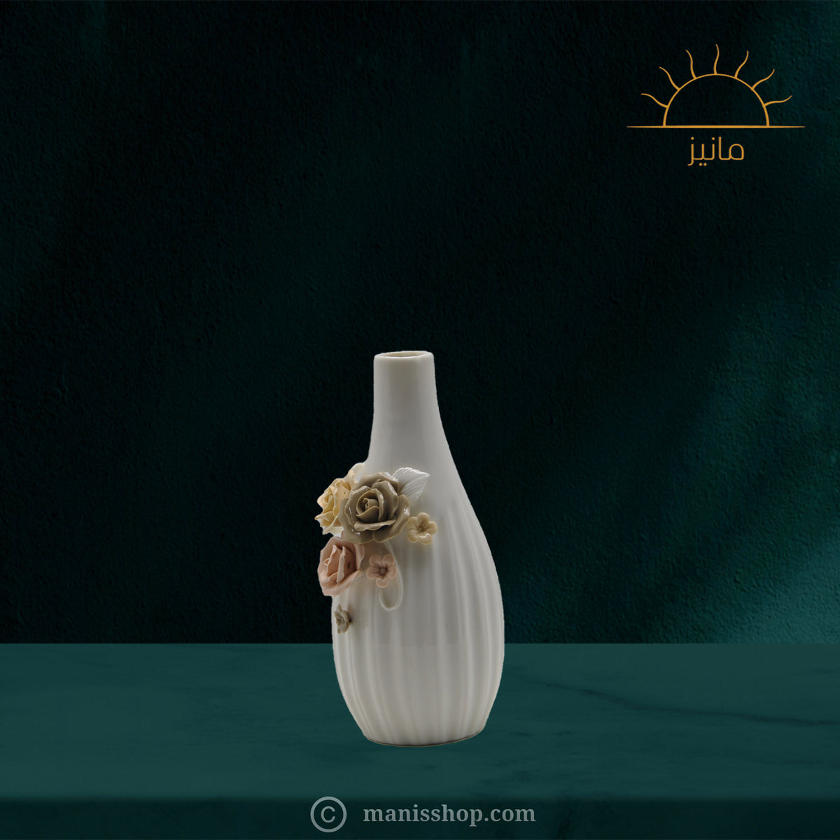 Embellished Floral Vase