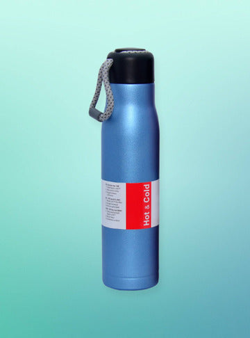 GLOSSY STAINLESS STEEL WATER BOTTLE - VACCUM FLASK
