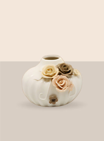 Mini Ceramic White Small Floral Vases