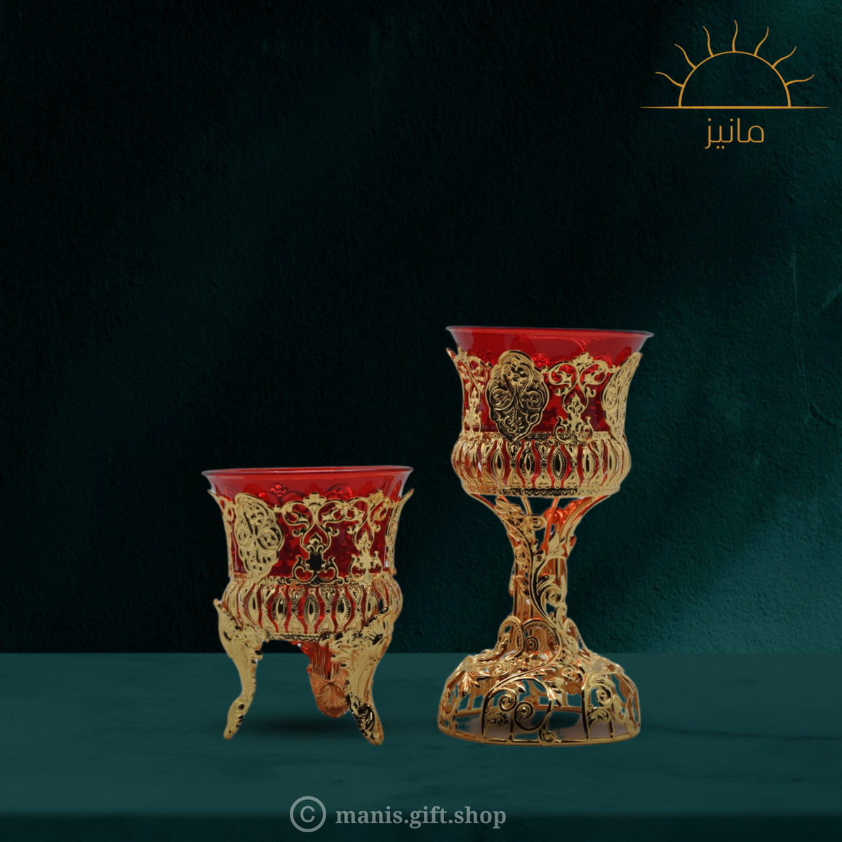 Golden Jam Candle Stand