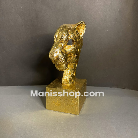 Leopard Head Statue