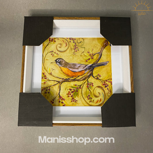 Bird Wall Art Painting (8.5X8.5)