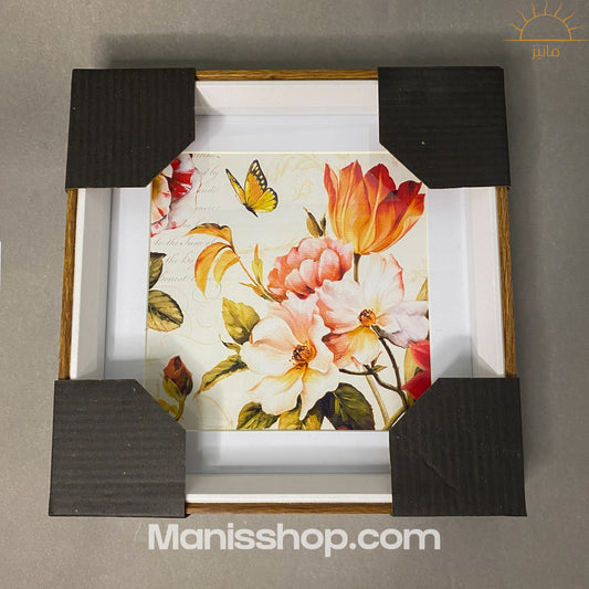 Flower Wall Art Painting (8.5X8.5)