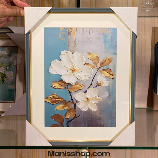 Flower Wall Art Painting (13.5X10.5)