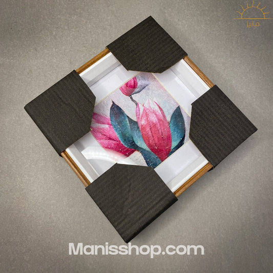 Flower Wall Art Painting (7X7)