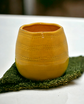 Yellow Ceramic Pot