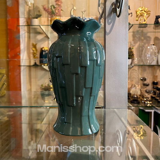 Nordic Green floral vase