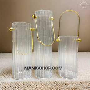 Transparent Glass Vase 3pcs