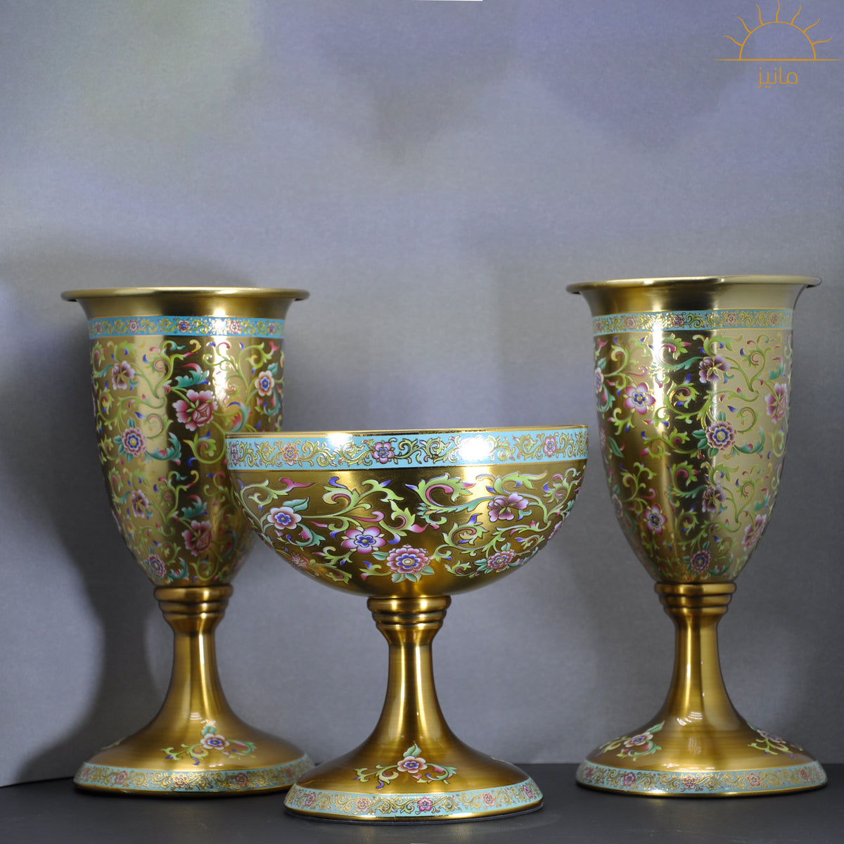 Vintage Imperial Bowl & Vase Set