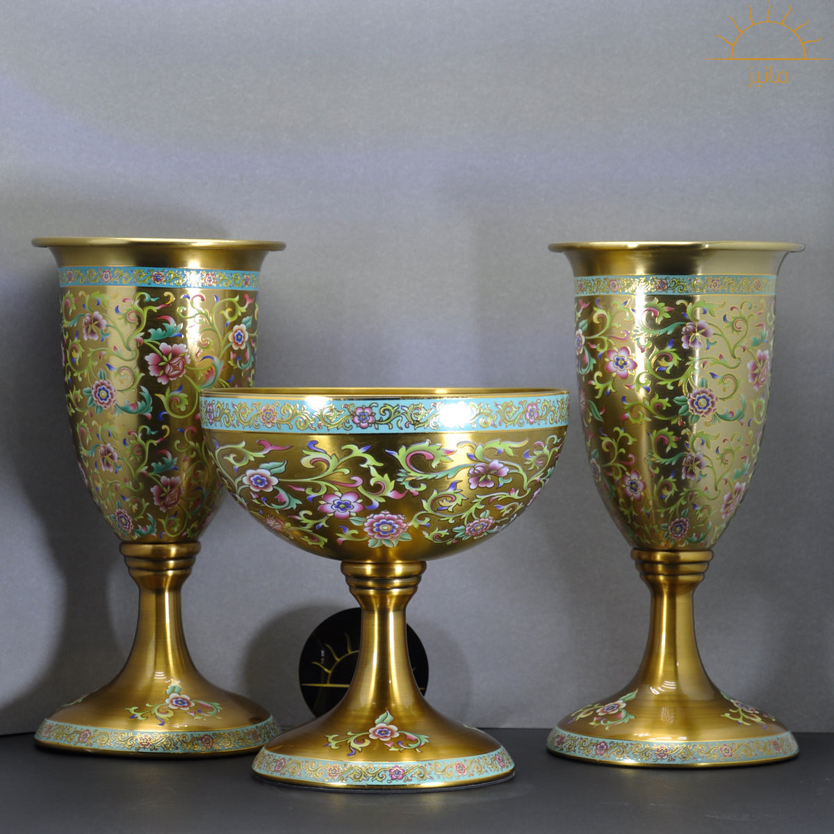 Vintage Imperial Bowl & Vase Set