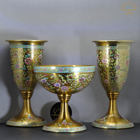 Vintage Imperial Bowl & Vase Set