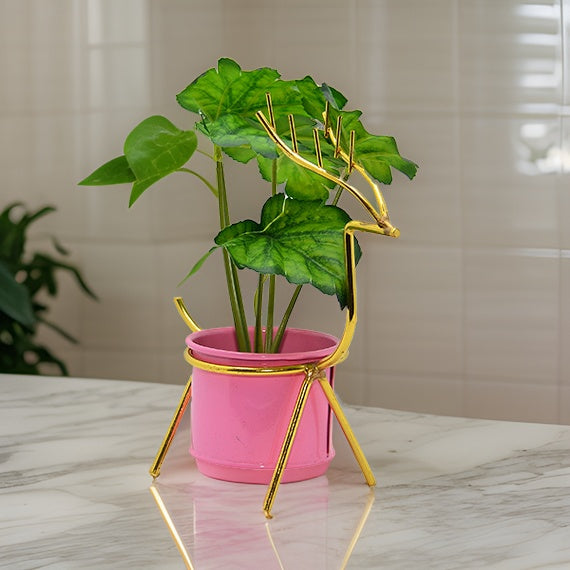 Golden Deer Table Planter