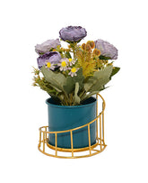 Golden Rod Storey Design With Plant Pot