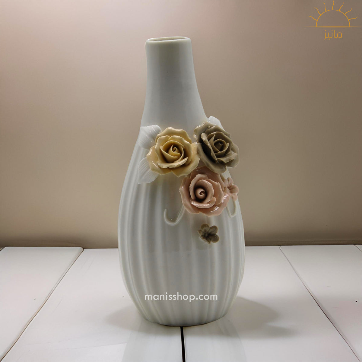 Embellished Floral Vase