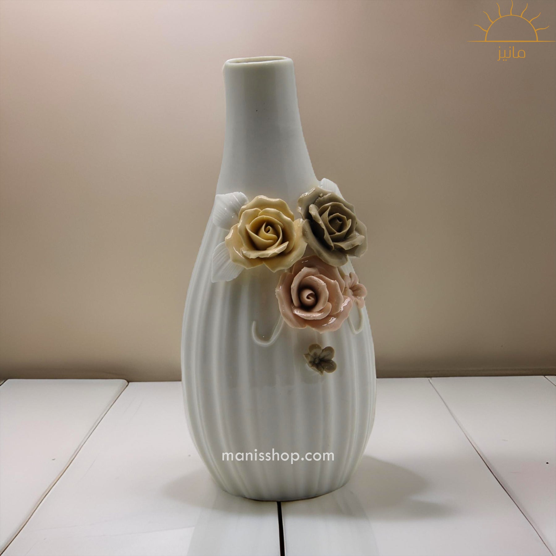 Embellished Floral Vase