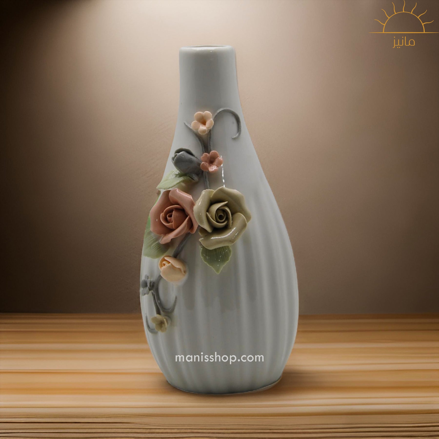 Embellished Floral Vase