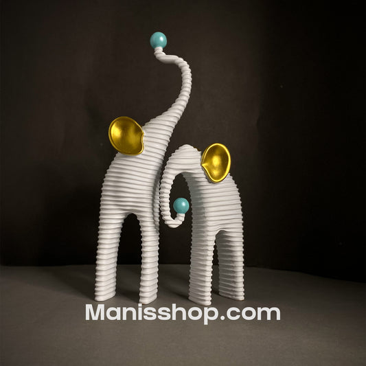 Unique luxurious Elephant Statue Set 2pcs
