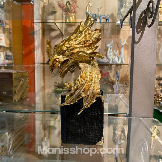 Golden Eagle Bookend Decor