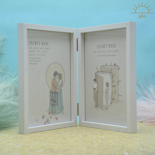 Double Hinged Folding Photo Frame