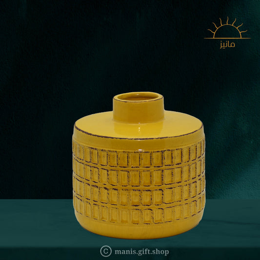 Vintage Yellow Rimini Vase