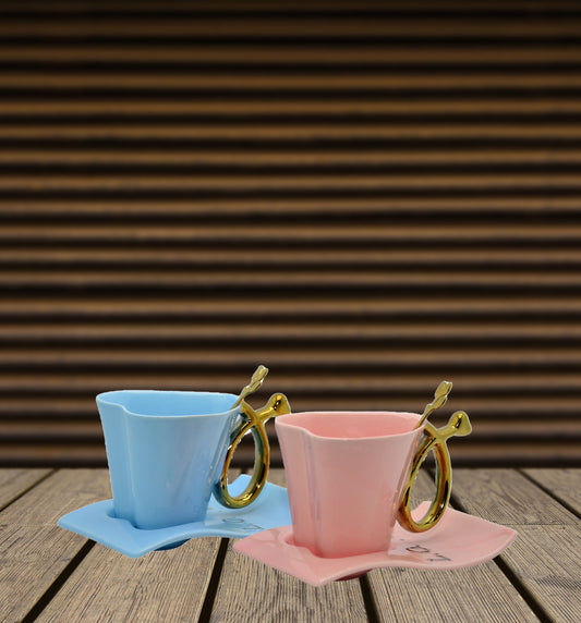Fancy Mugs With saucer