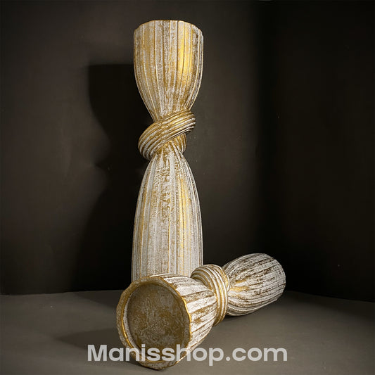 Cylinder Candle Stand Set 2pcs (Pakistan Made)