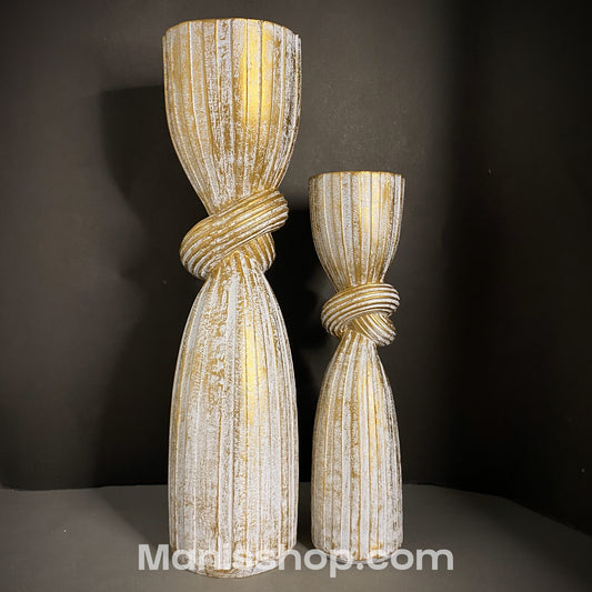 Cylinder Candle Stand Set 2pcs (Pakistan Made)