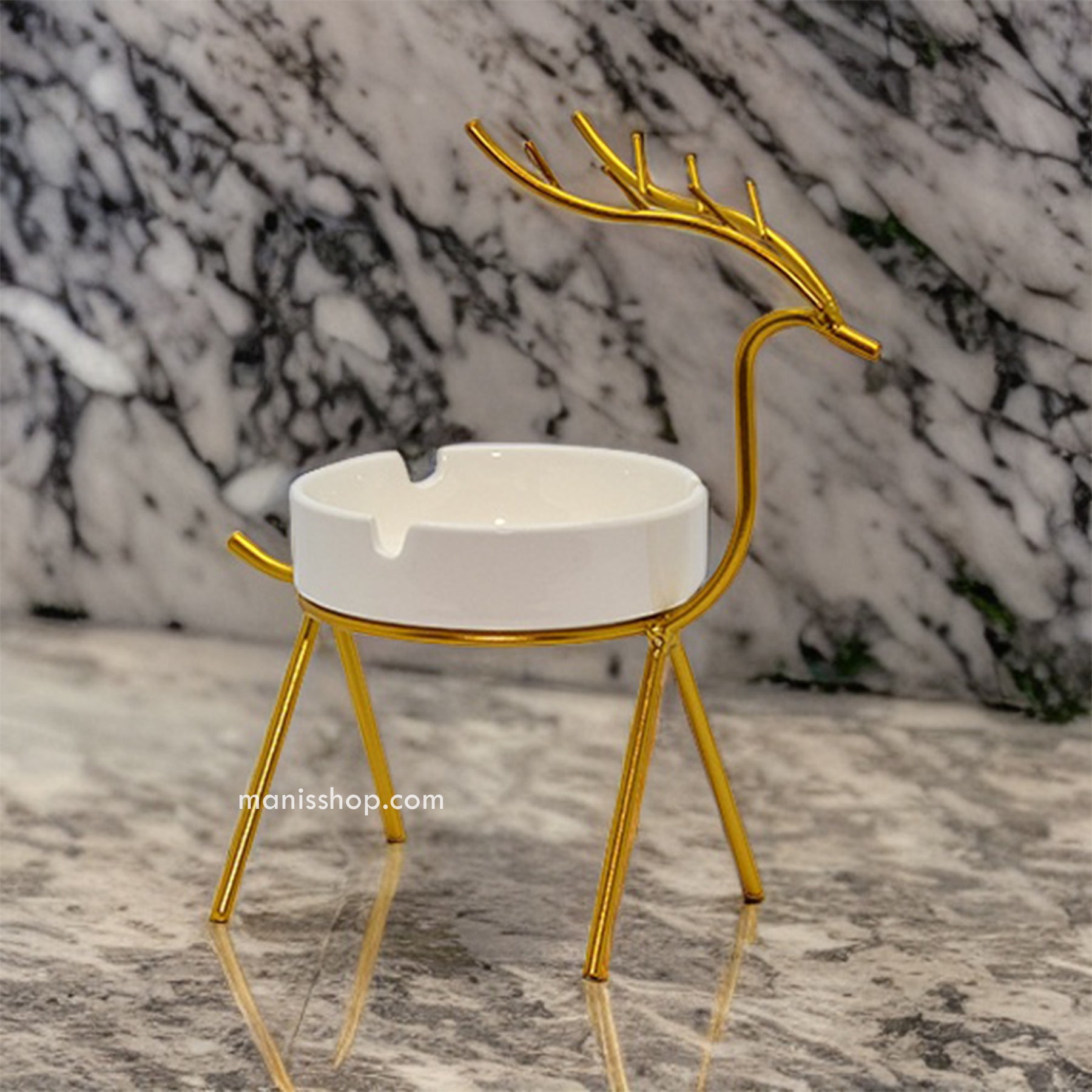 Golden Deer Ashtray