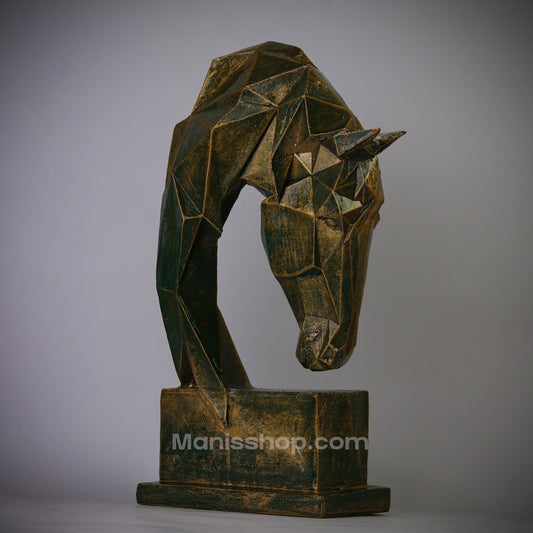 Diamond Cut Horse Statue ( Pakistan Made)