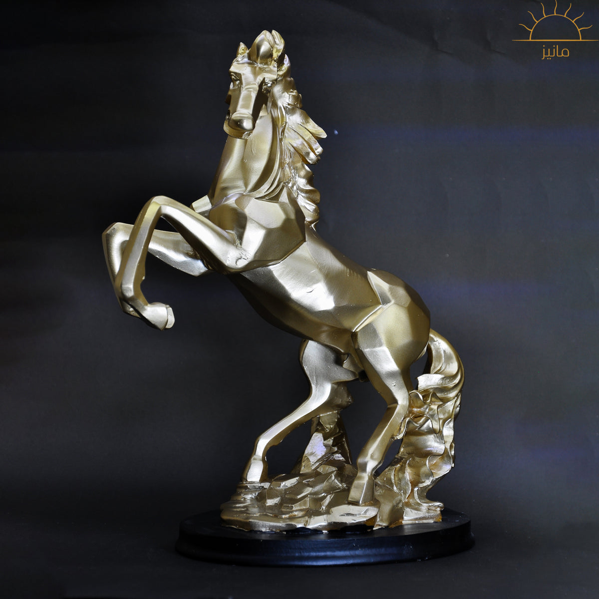 Diamond Cut Horse Statue