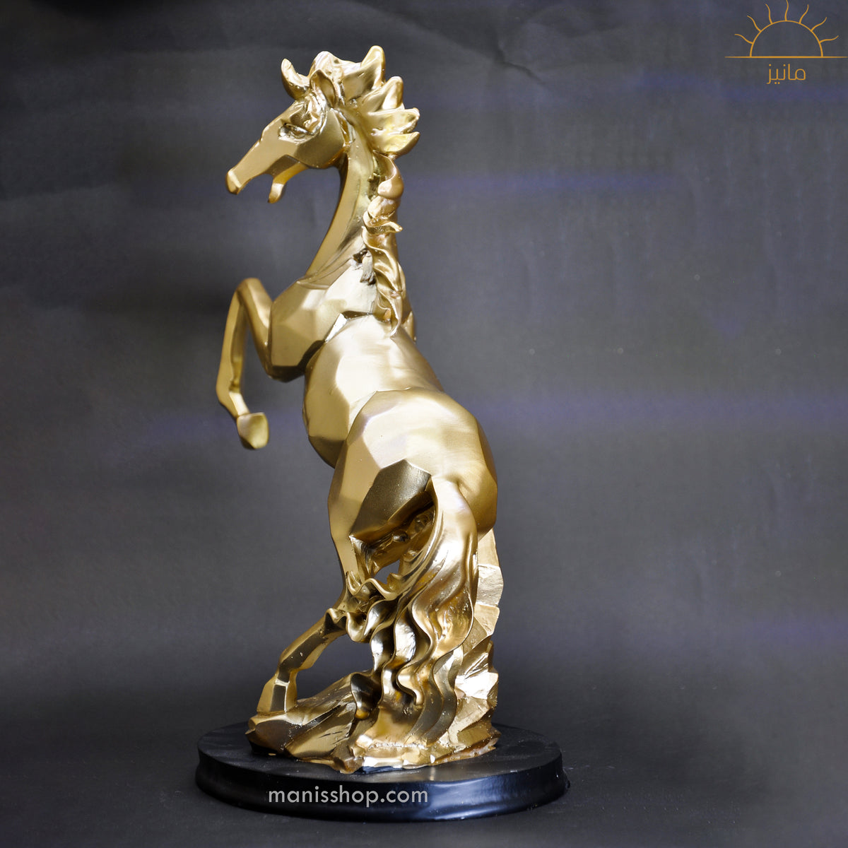 Diamond Cut Horse Statue