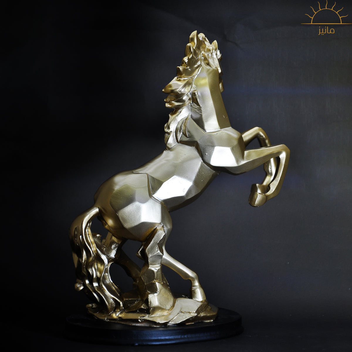 Diamond Cut Horse Statue
