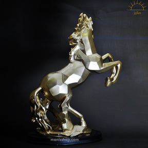 Diamond Cut Horse Statue